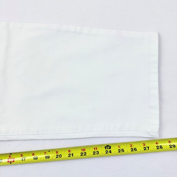 NWT Terra & Sky Womens Straight High Rise Stretch White Denim Jeans Plus Sz 24WP - Picture 9 of 9